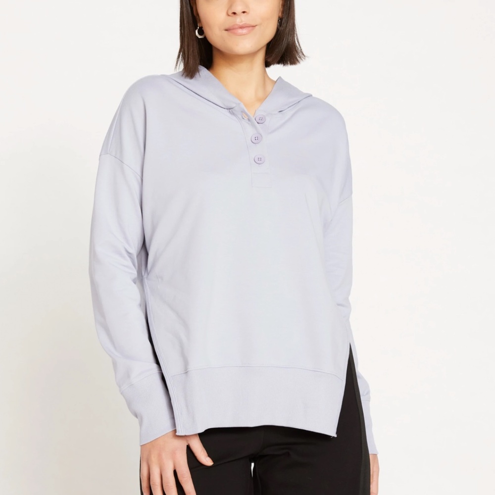 Universal Standard. Lavender French Terry Polo Hoodie size L (22-24)